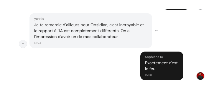 Témoignage de Yannis : avec Obsidian et l'IA on a l'impression d'avoir un collaborateur, le rapport à l'IA est complètement différent